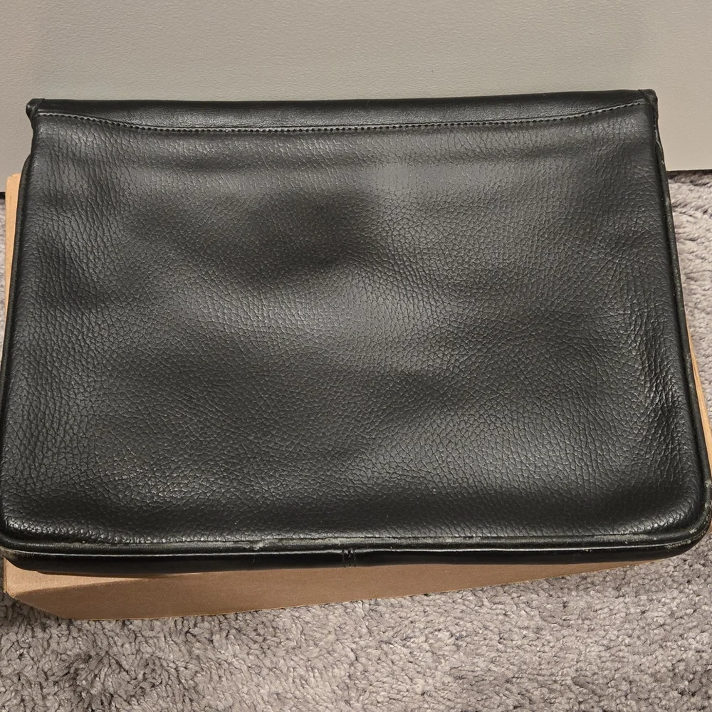 Black Leather Men's Bag